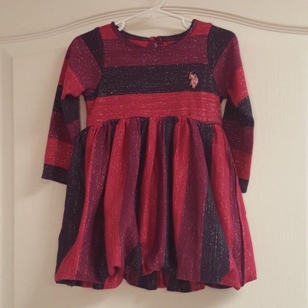 Purple Sparkle Bubble Dress U.S. Polo Assn.